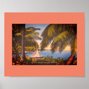 Cabo Rojo, Puerto Rico - Strand bei Joyuda Poster