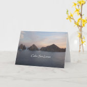 Cabo San Lucas am Sonnenuntergang Karte (Gelbe Blume)