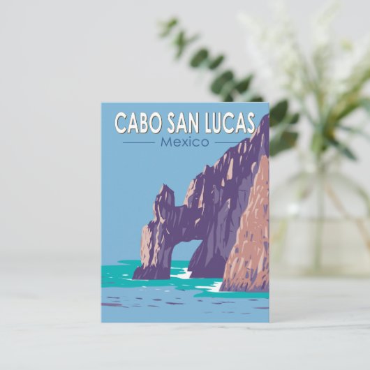 Cabo San Lucas Arch Mexiko Kunst, Dichtung und Mus Postkarte (Stehend Vorderseite)