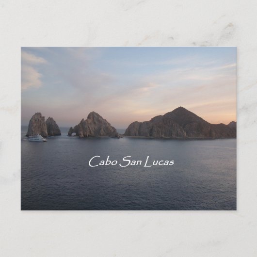 Cabo San Lucas bei Sonnenuntergang Postkarte (Vorderseite)