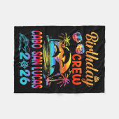 Cabo San Lucas Birthday Trip Vacation 2026 Matchin Fleecedecke (Vorderseite (Horizontal))