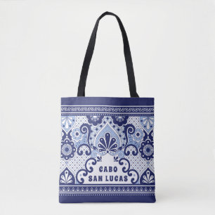 Cabo San Lucas Blue & White Mexican Talavera Tile Tasche