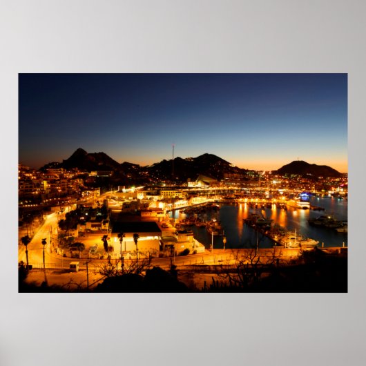 Cabo San Lucas Cityscape bei Sunset, Mexiko Poster (Vorne)