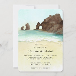 Cabo San Lucas | El Arco | Destination Wedding  Einladung