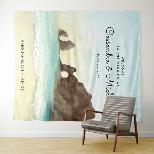 Cabo San Lucas | El Arco | MEXIKO-Begrüßung Wandteppich (Beispiel (Horizontal))