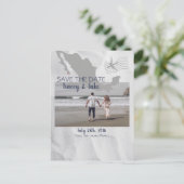 Cabo San Lucas Hochzeit in Urlaubsort Save the Dat Ankündigungspostkarte (Stehend Vorderseite)