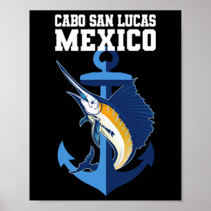 Cabo San Lucas Marlin Angelo Poster