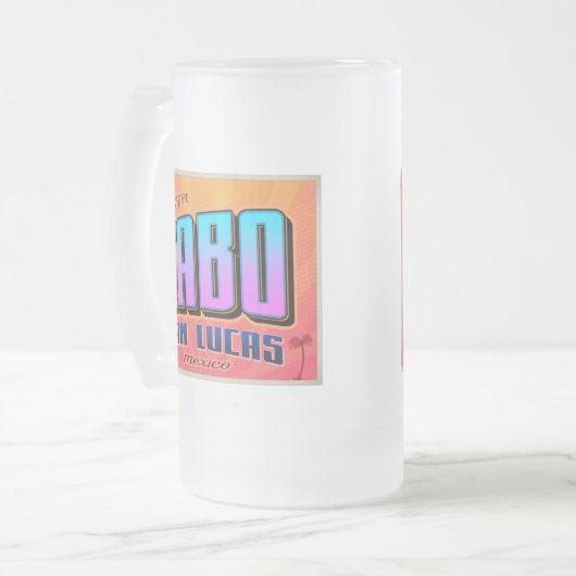 CABO SAN LUCAS MATTGLAS BIERGLAS (Vorderseite Links)