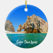 Cabo San Lucas Mexico Beach Arch Keramik Ornament (Hinten)