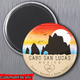Cabo San Lucas Mexico Beach Der Vintage 60er Magnet