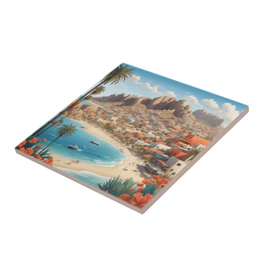 Cabo San Lucas Mexico Beach Seefahrt Fliese (Seite)