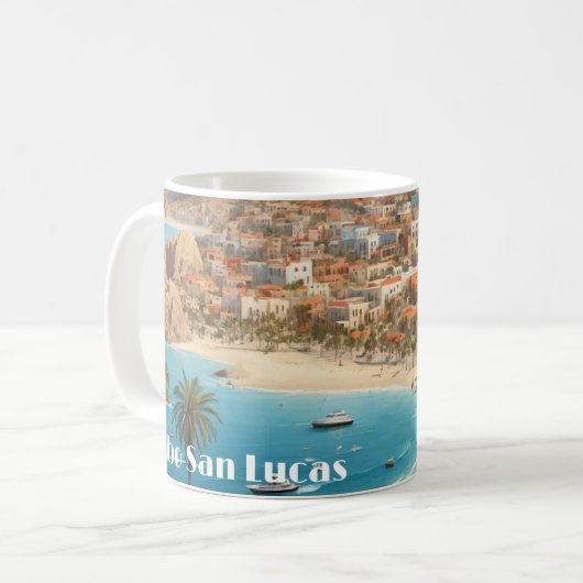 Cabo San Lucas Mexico Beach Seefahrt Kaffeetasse (Vorderseite Links)