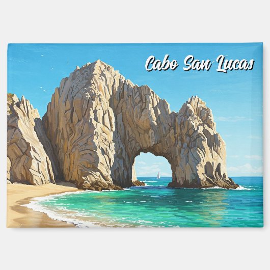 Cabo San Lucas Mexico El Arco Reisen Magnet (Vorderseite)
