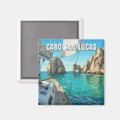 Cabo San Lucas Mexico El Arco Reisen Magnet (Vorderseite/Rückseite)