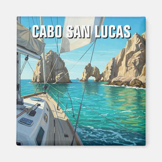 Cabo San Lucas Mexico El Arco Reisen Magnet (Vorne)