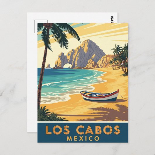 Cabo San Lucas Mexico El Arco Reisen Postkarte (Vorne/Hinten)