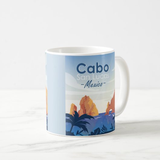 Cabo San Lucas Mexico Kaffeetasse (VorderseiteRechts)