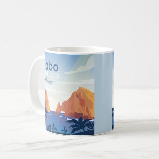 Cabo San Lucas Mexico Kaffeetasse (Vorderseite Links)