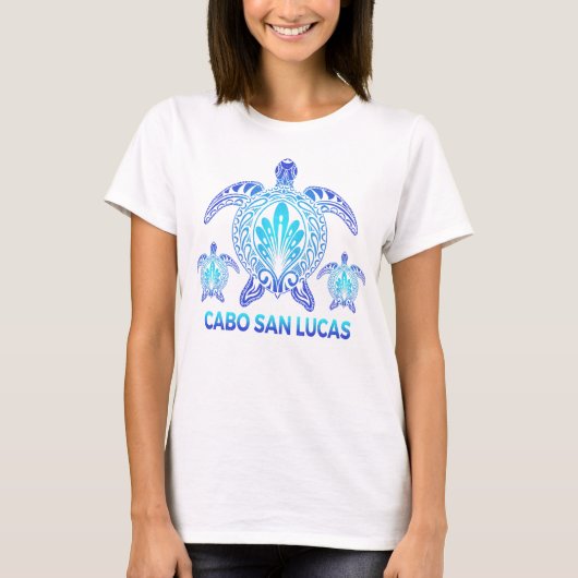 Cabo San Lucas Mexico MX Blue Sea Turtle Souvenirs T-Shirt (Vorderseite)