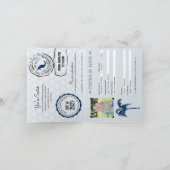 Cabo San Lucas Mexico Passport Save the Date Einladung (Innenseite)