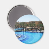 Cabo San Lucas Mexico Pool View Magnet (Vorderseite/Rückseite)