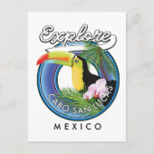 Cabo san lucas mexico Reisepflaster erkunden Postkarte (Vorderseite)
