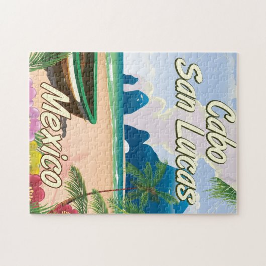 Cabo San Lucas Mexico Reiseplakat Puzzle (Horizontal)