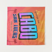 Cabo San Lucas Mexico Retro MASI - Museo d'arte de Wandteppich (Vorderseite (Horizontal))