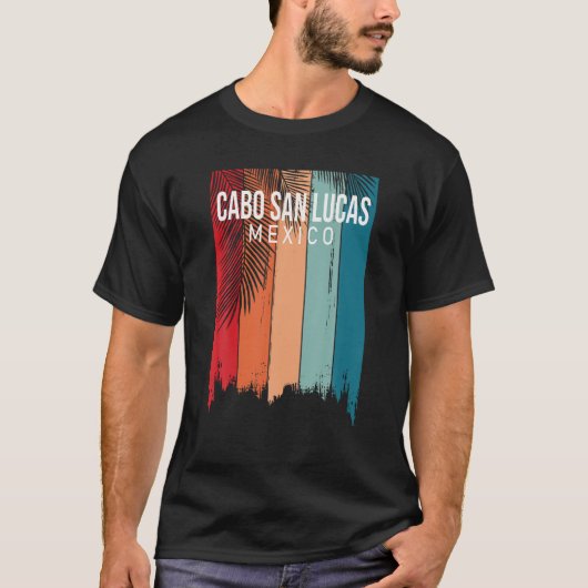 Cabo San Lucas Mexico Retro T Shirt (Vorderseite)