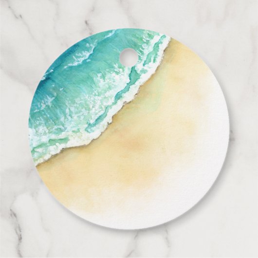 Cabo San Lucas Mexico Wassercolor Geschenkanhänger (Rückseite)