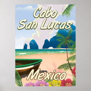 Cabo San Lucas Mexiko Reiseplakat Poster
