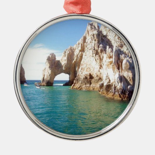 Cabo San Lucas Mexiko Silbernes Ornament (Vorne)