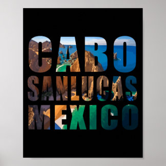 Cabo San Lucas Mexiko Sommer Strand Palme Urlaub Poster