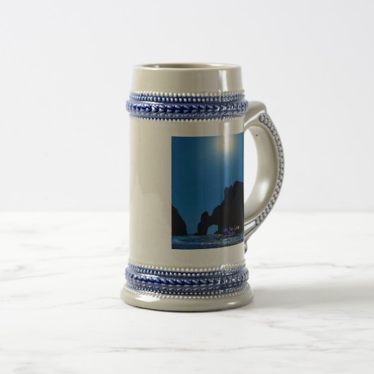 Cabo-San-Lucas Mexiko Stein Bierglas (VorderseiteRechts)