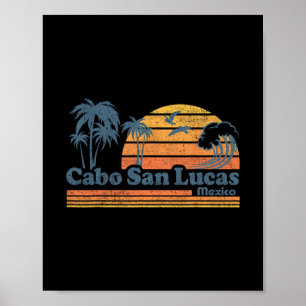 Cabo San Lucas Mexiko Strand Sommerurlaub Vintag Poster