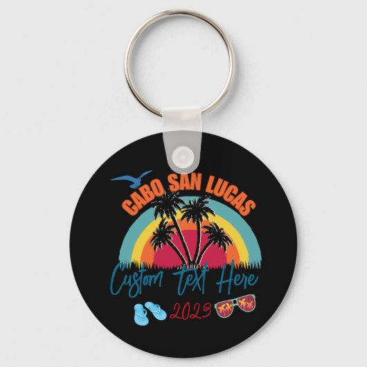 Cabo San Lucas Mexiko Urlaub Personalisierung Schlüsselanhänger (Rückseite)