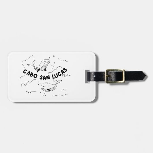 Cabo San Lucas Mexiko Wale Gepäckanhänger (Vorderseite horizontal)