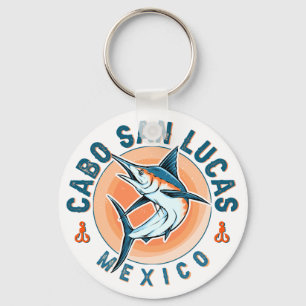 Cabo San Lucas Nautisches Angeln Segelfisch Vintag Schlüsselanhänger