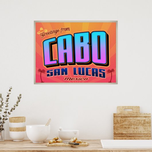 CABO SAN LUCAS-Plakat Poster (Küche)