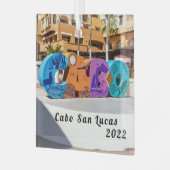 Cabo San Lucas Sign, Ornament Aus Glas (Vorderseite links)
