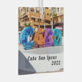 Cabo San Lucas Sign, Ornament Aus Glas (Vorderseite Rechts)