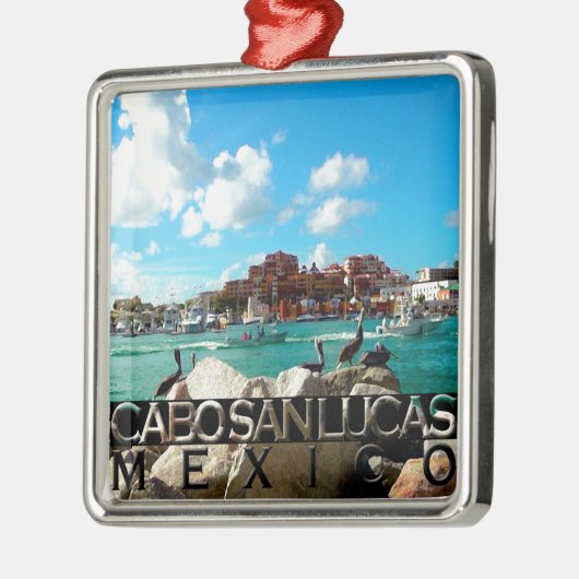 Cabo San Lucas Silbernes Ornament (Links)