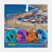 Cabo San Lucas, Square Glass Ornament (Rückseite)
