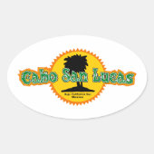 Cabo San Lucas Sun Ovaler Aufkleber (Vorderseite)