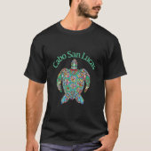 Cabo San Lucas T - Shirt Tribal Turtle Geschenk T (Vorderseite)