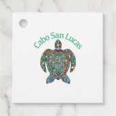 Cabo San Lucas Tribal Turtle Geschenkanhänger (Vorderseite)