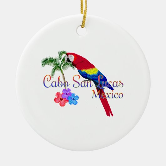 Cabo San Lucas tropischer Strand Keramik Ornament (Vorne)