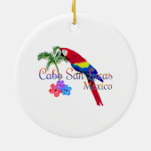 Cabo San Lucas tropischer Strand Keramik Ornament (Hinten)