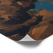 Cabo San Lucas Vintage Poster (Ecke)