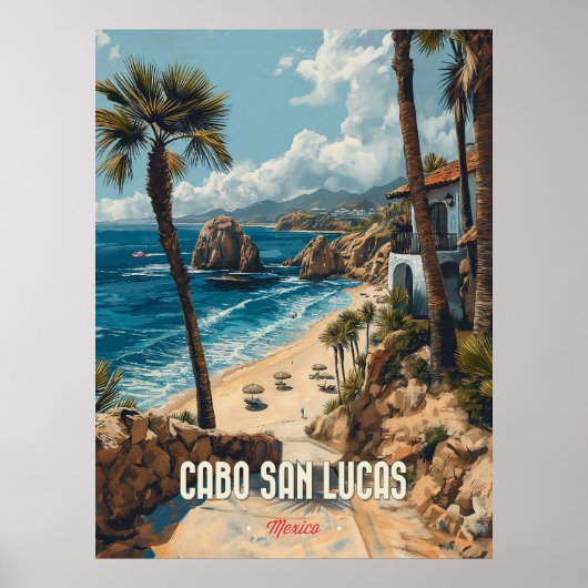 Cabo San Lucas Vintage Poster (Vorne)